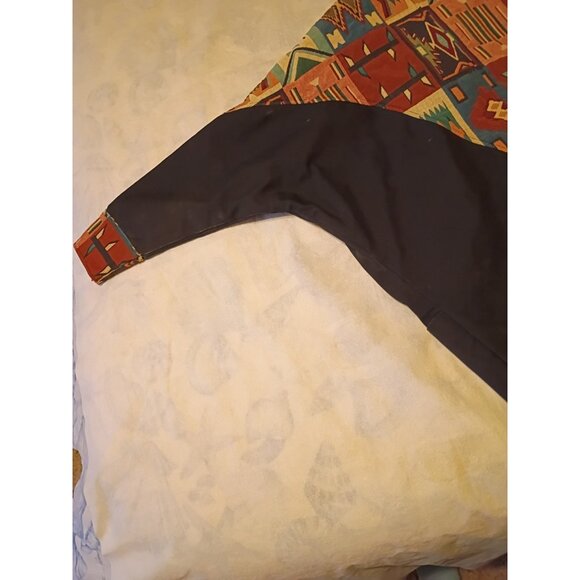 Vintage David James Lined Aztec Canvas Jacket Size Medium - Picture 7 of 11